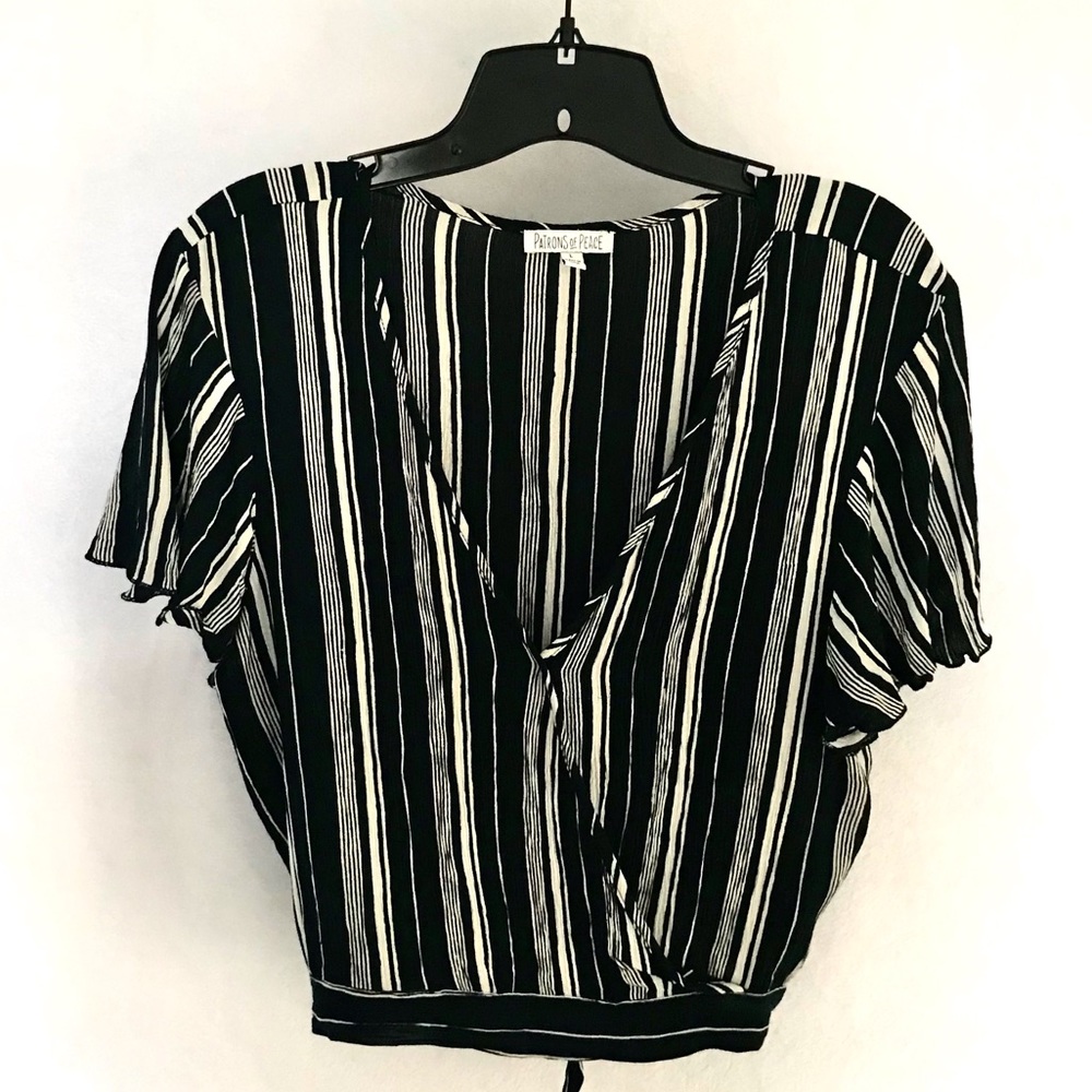 Patrons of Peace Tie Back Crop Top